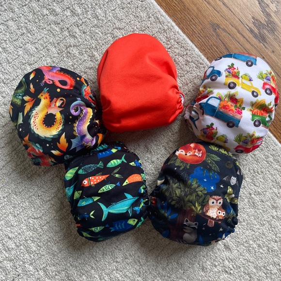 Thirsties NEWBORN natural all in one cloth diapers - Picture 2 of 3